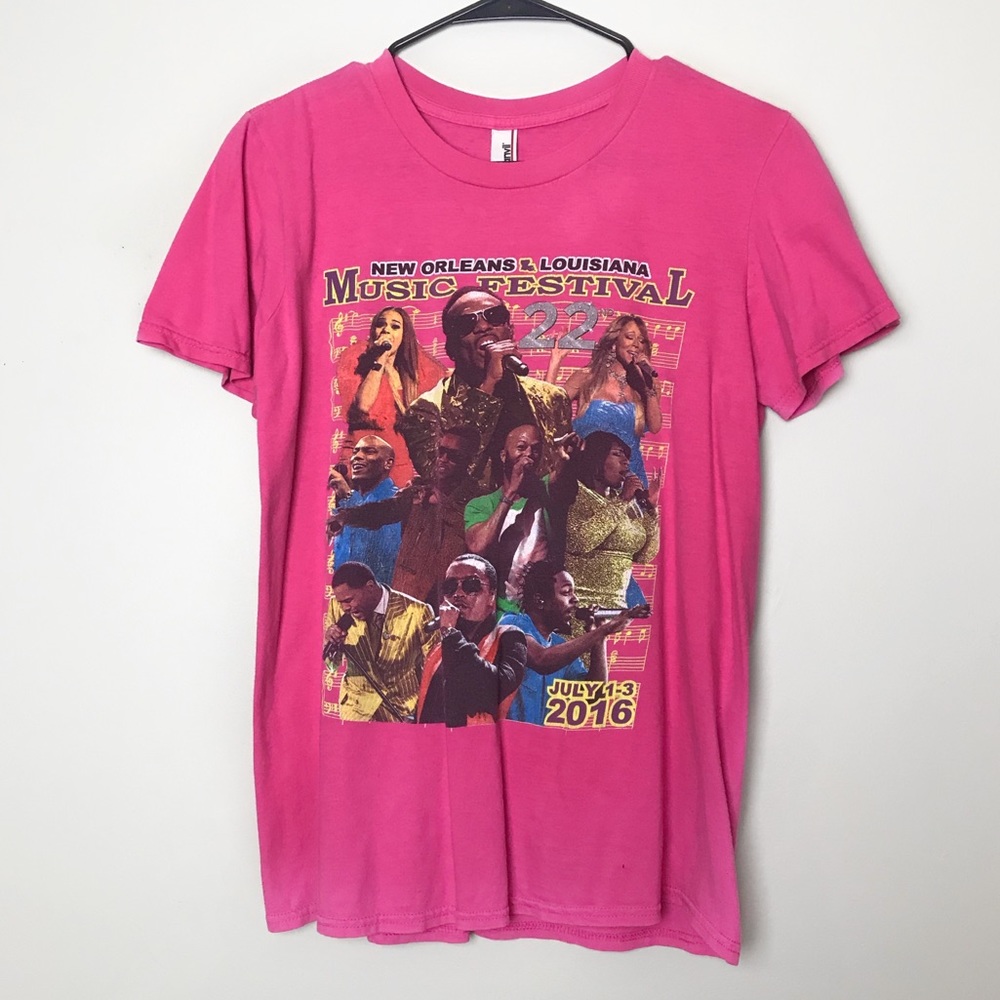 New Orleans Music Festival 2016 Pink T-Shirt